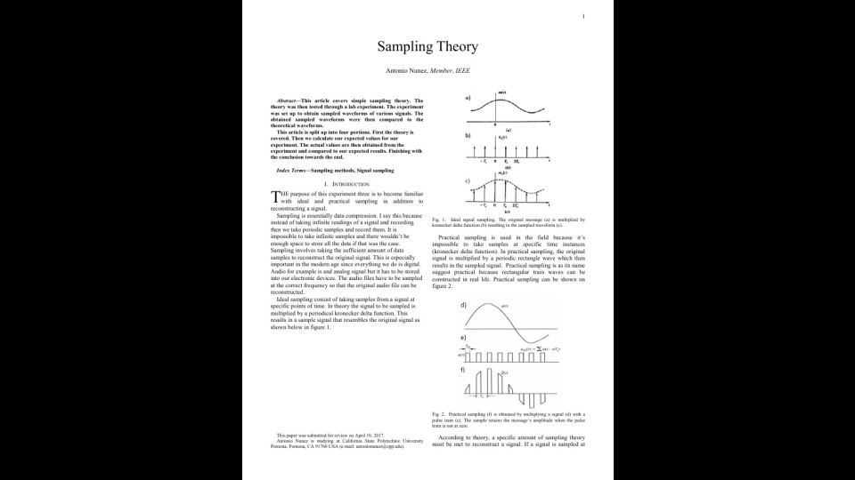 | Report Theory Sampling Portfolium