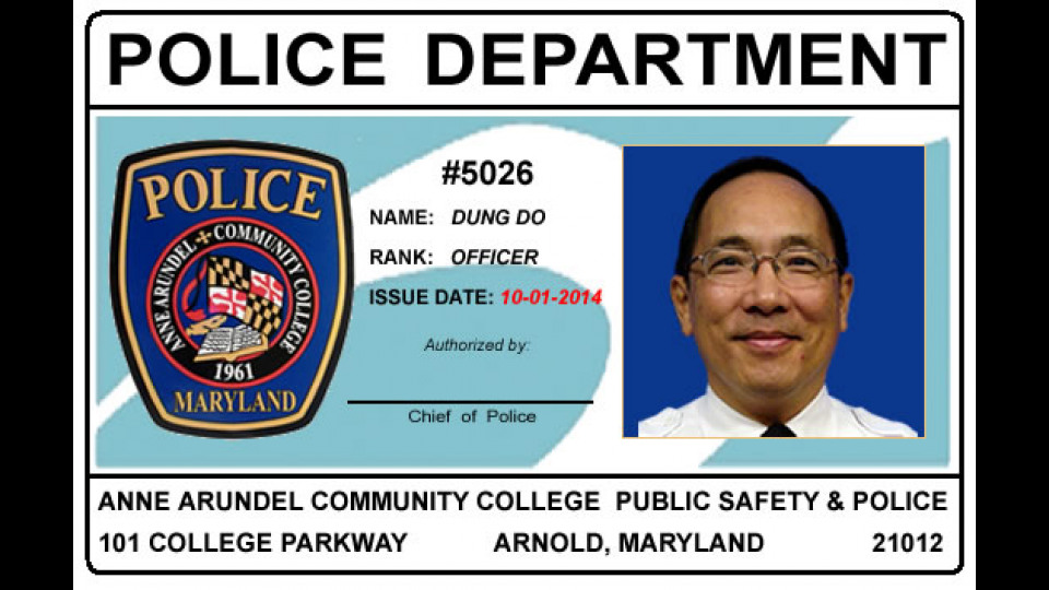 Police Id Card Design