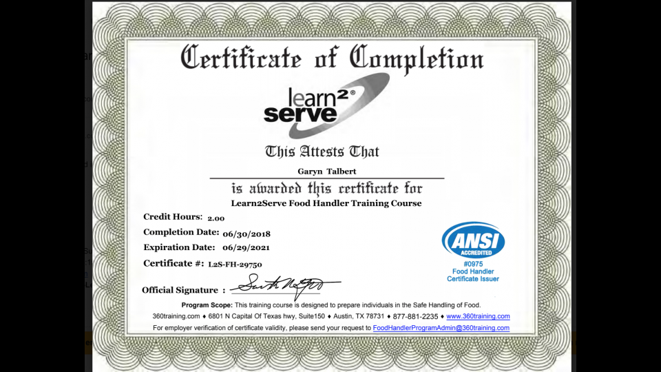 How To Get Texas Food Handlers Certification 99centfoodhandler Com Only 0 99 Texas Food