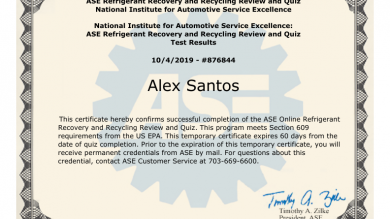 Refrigerant Recovery and Recycling Program - Automotive Service Excellence