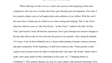 How to write a good reflective essay