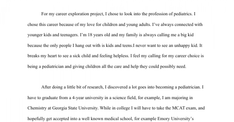 Purchase An Essay Best Narrative Essays also On Dumpster Diving Essay Career Exploration Paper Powered By Portfolium Argumentative Essay High School