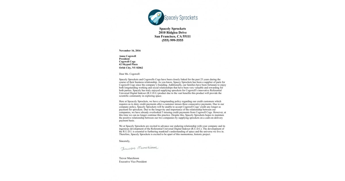 Bad News Letter Sample Pdf from portfolium1.cloudimg.io