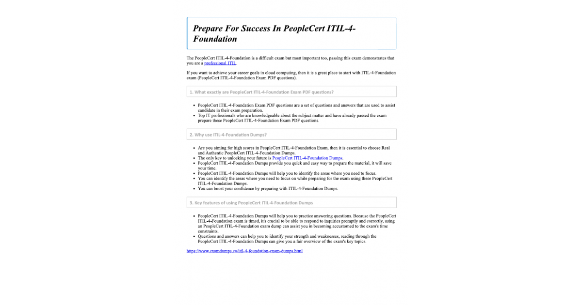 ITIL-4-Foundation復習内容 | Maxtic