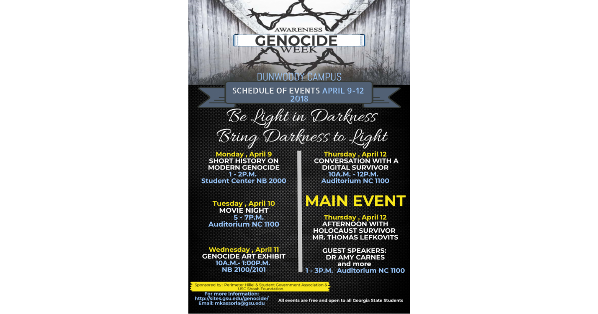 Genocide Awareness Week Portfolium