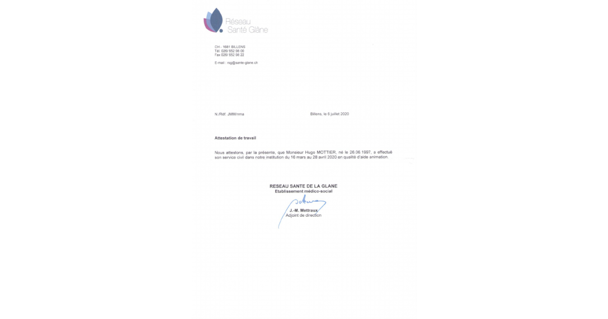 comment obtenir attestation de carrière