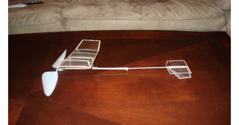 elastic band powered plane