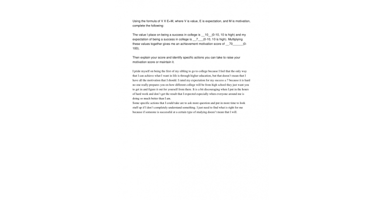 Motivation Portfolium