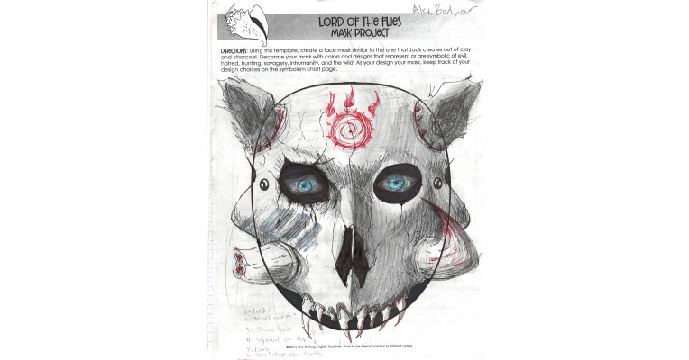 Lord Of The Flies Mask Project Examples