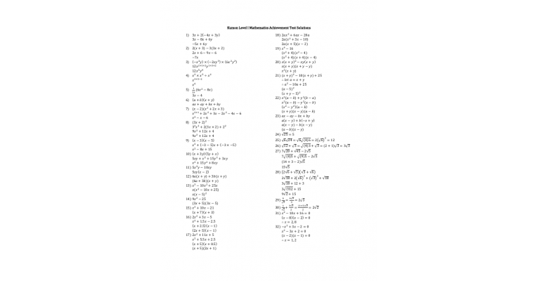 Kumon Math Answers Pdf / Worksheets Multiplication Printable And Mixed ...